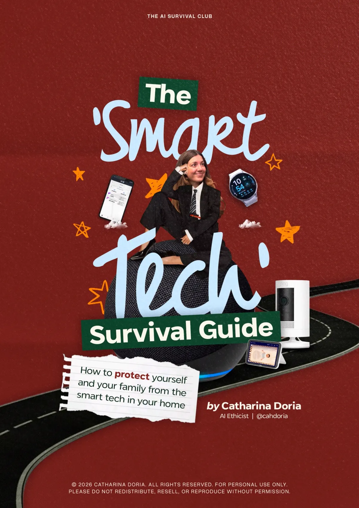 The Smart Tech Survival Guide cover by Catharina Doria